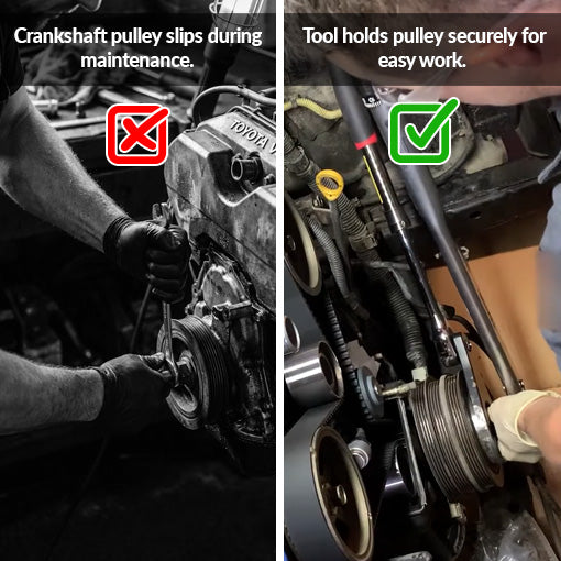 Harmonic Damper Pulley Holding Tool for Toyota 3.4L V6 Engines