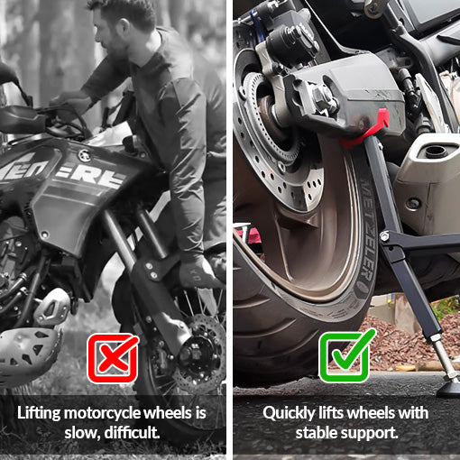 Easy Motorcycle Rear and Front Wheel Lift Stand