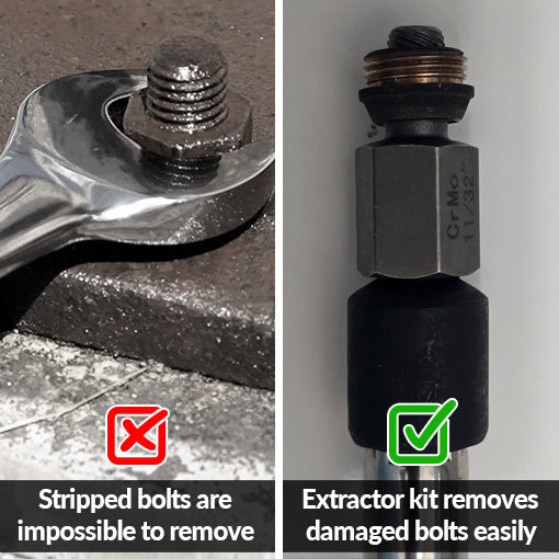 Easy Out Broken Head Bolt Screw Cap Extractor Kit