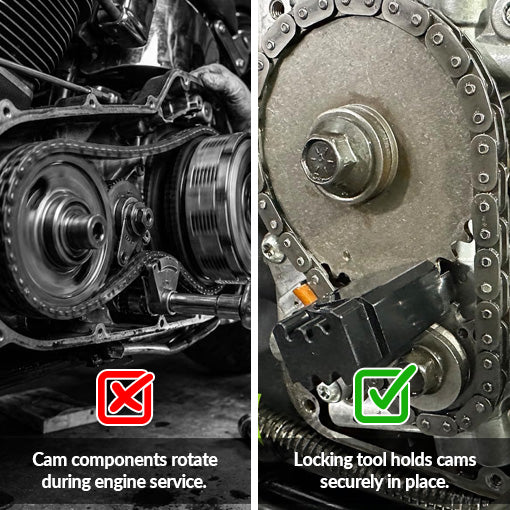 Double-Headed Cam Locking Tool for Harley