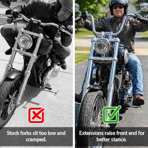 Fork Tube Extender for Harley