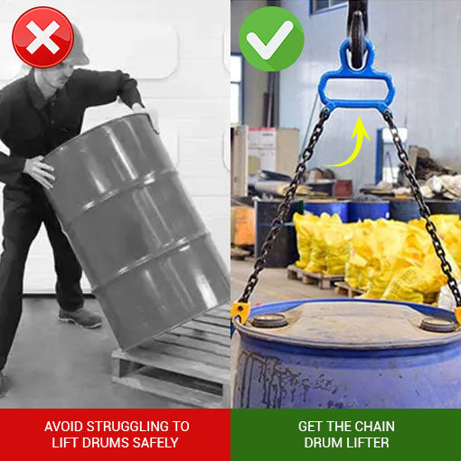 Easy Chain Drum Lifter Tool