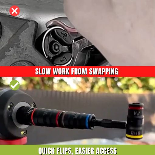 Impact Flip Socket Set with Swivel Adapter