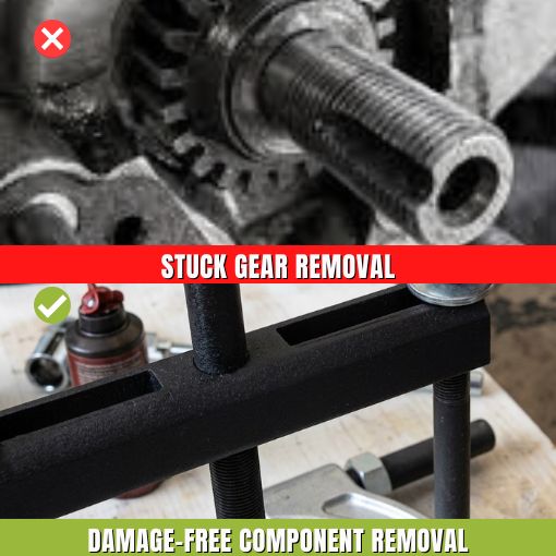 Large Gear, Pulley Puller, and Shaft Protector Set