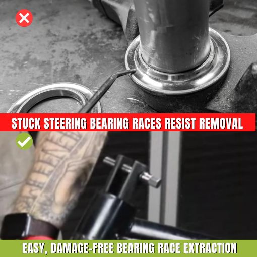 Motorcycle Steering Neck Bearing Race Puller