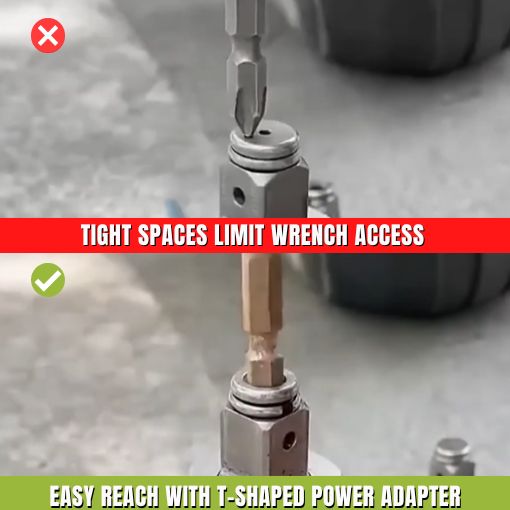 T-Shaped Electric Impact Wrench Conversion Head