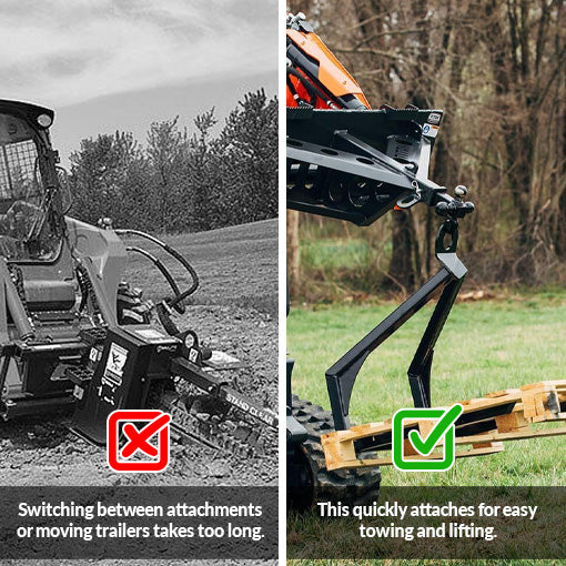 Tractor Quick Attach Utility Tow Hitch
