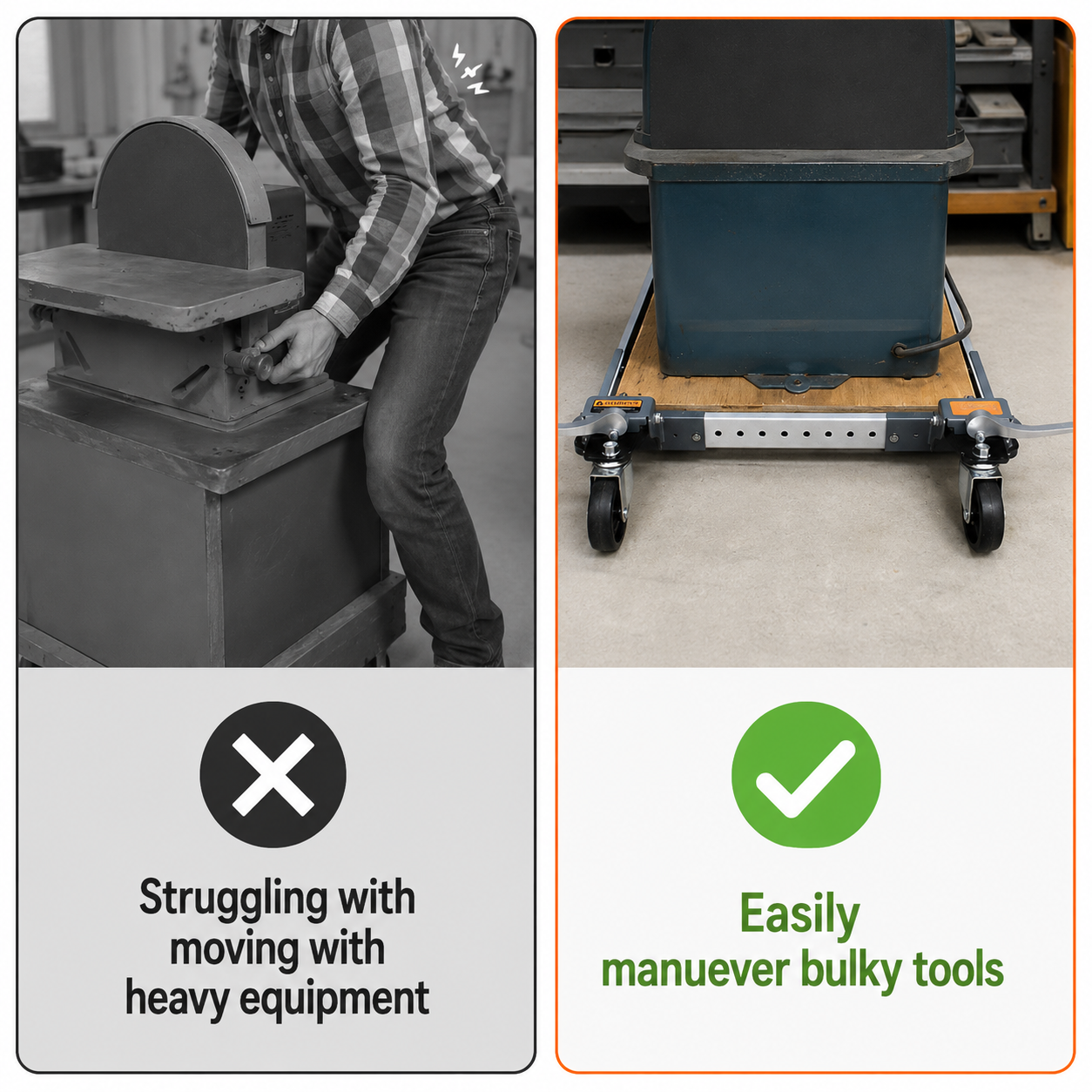 Universal Low Profile Adjustable Mobile Base