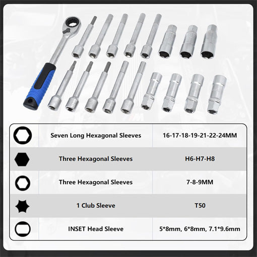 Steering Hub Suspension Shock Absorber Strut Nut Removal Tool Socket Set