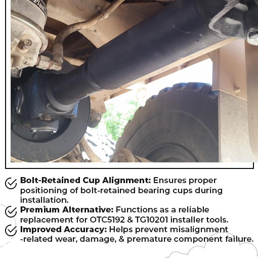 Truck Bolt-Retained Bearing Cup Installer