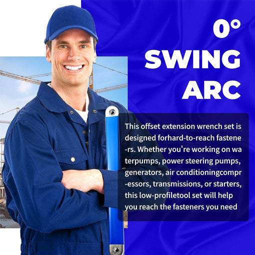 Zero-Degree Offset Extension Wrench Set