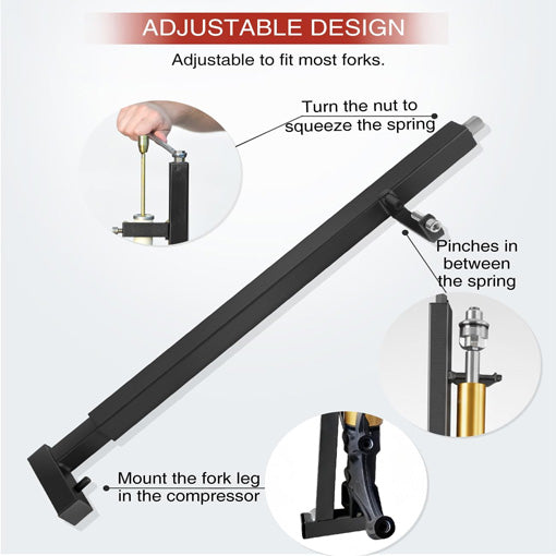 Heavy Duty Motorcycle Fork Spring Compressor Tool