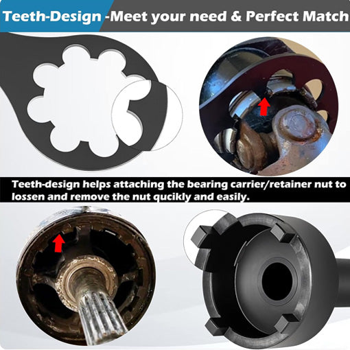 Bearing Carrier Nut Tool & Drive Spanner Wrench