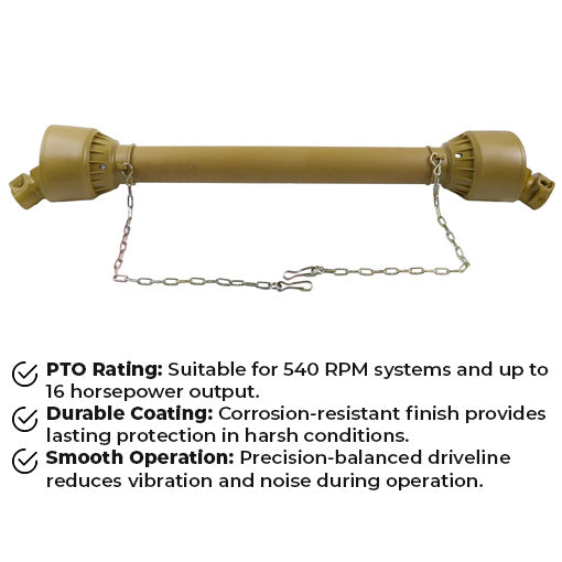 PTO Driveline 540 RPM Replacement