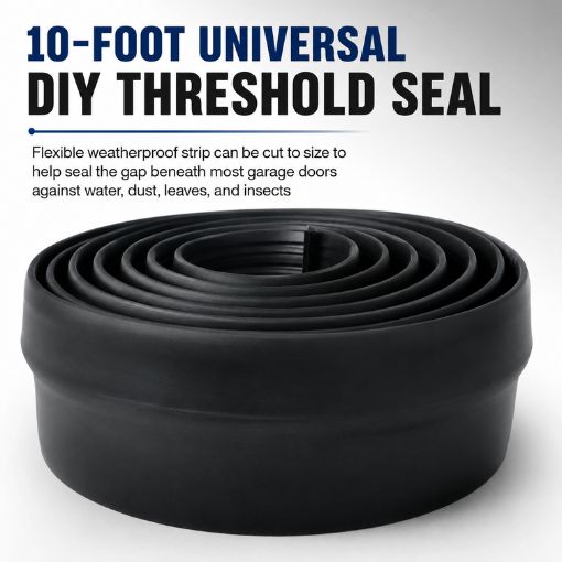 10FT Weatherproof Universal Garage Door Bottom Threshold Seal
