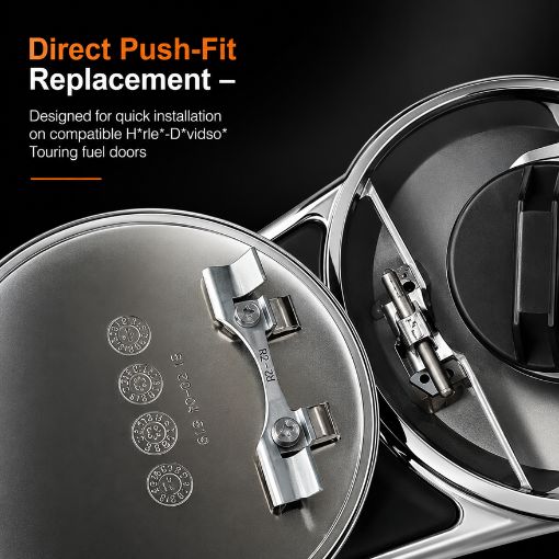 Motorcycle Quick Fuel Door Latch Push