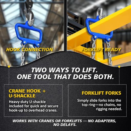 2200 lbs Vertical Chain Drum Lifter