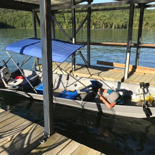 Clamp-On Swivel Boat Seat
