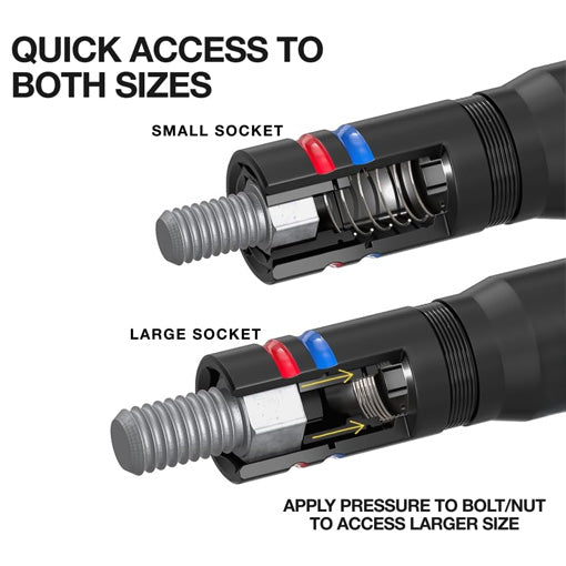 Quad Impact Flip Socket