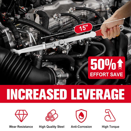 Non-drop Wrench Extender Tool Bar