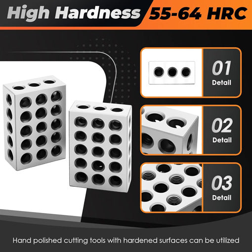 1-2-3 Parallel Blocks Set with 23 Holes
