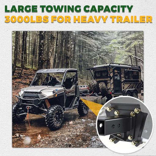 Bolt-On Bumper Tow 2“ UTV Rear Hitch Receiver