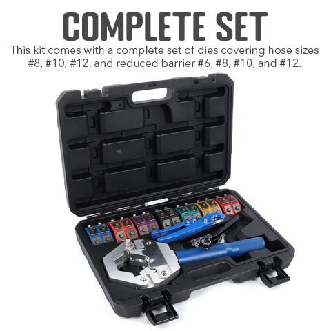 Hydraulic A/C Hose Crimper Kit