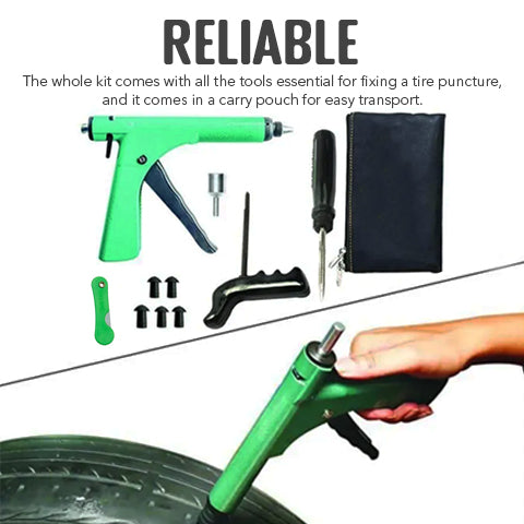 Tire Puncture Tool With Mushroom Plugs