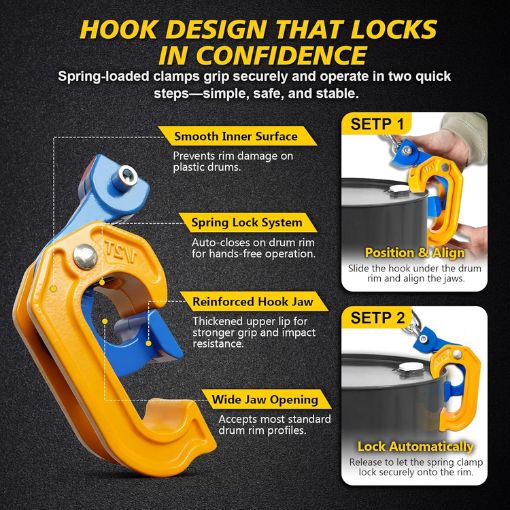 2200 lbs Vertical Chain Drum Lifter