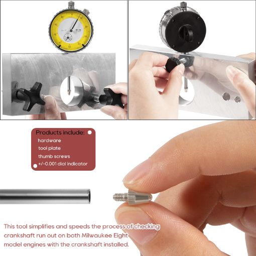 Crank Runout Measuring Tool for Harley