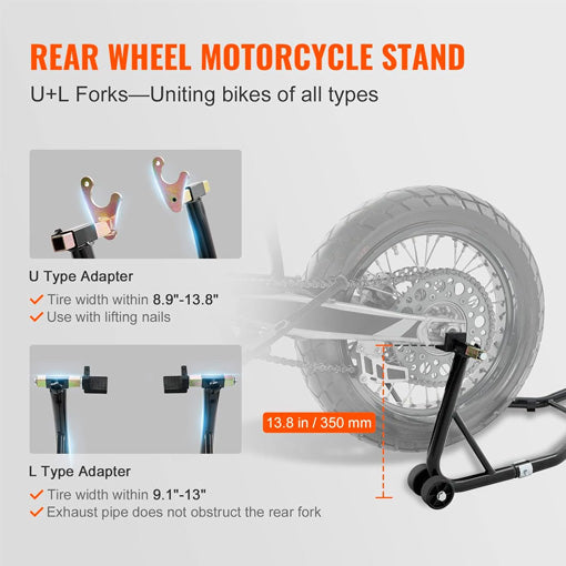 Motorcycle Front and Rear Combo Stand Lift