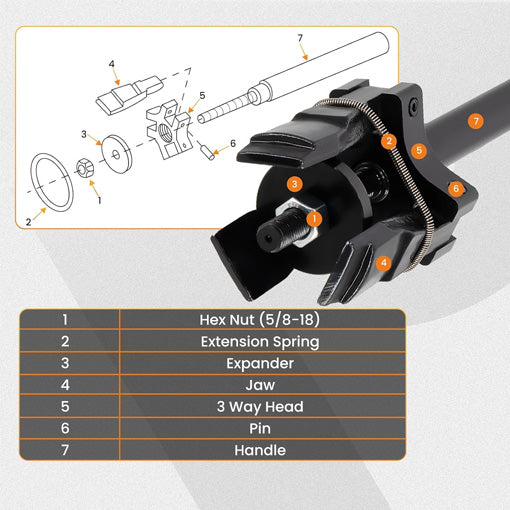 Heavy Duty Bearing Cup Remover & Installer Tool