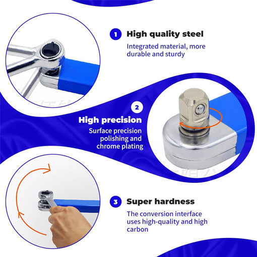 Zero-Degree Offset Extension Wrench Set