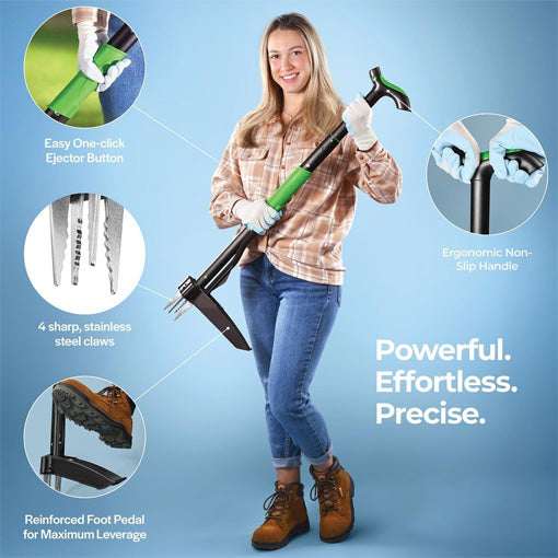 3-Level Adjustable Quick Release Weed Remover