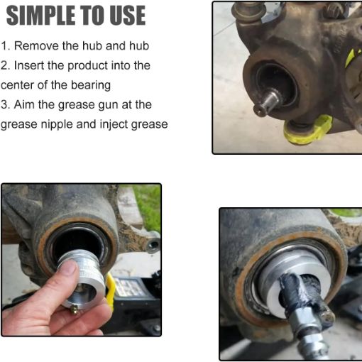 Wheel Bearing Greaser Tool Set for ATV and UTV Bearings
