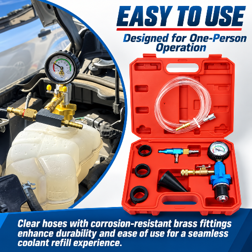 Automotive Coolant Vacuum Refill Tool Kit