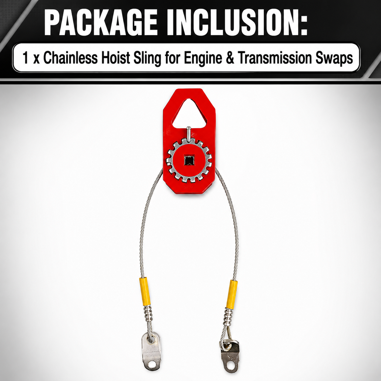 Chainless Hoist Sling for Engine & Transmission Swaps