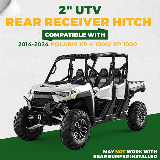 Bolt-On Bumper Tow 2“ UTV Rear Hitch Receiver