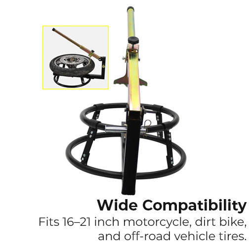 16"-21" Portable Tire Changing Stand and Bead Breaker