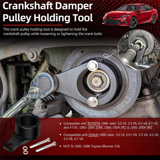 Crankshaft Damper Pulley Holding Holder Harmonic Tool