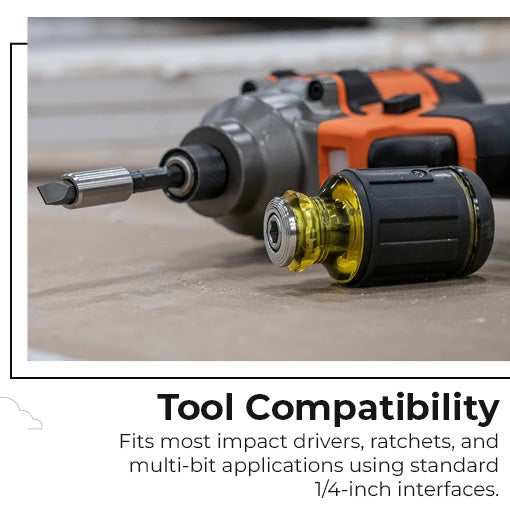 Compact Tight-Space Ratchet & Multi-Bit Tool Set