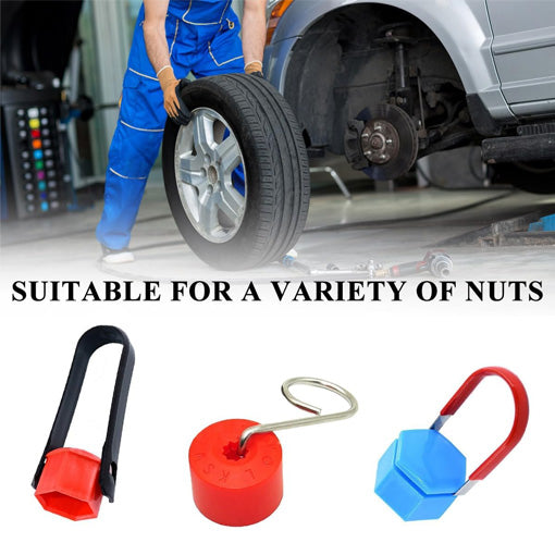 Wheel Lug Nut Cap Cover & Center Cap Removal Tool Set