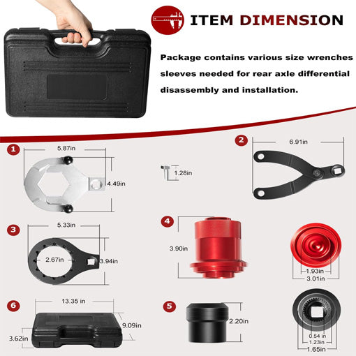 Rear Drive Axle Differential Installer Remover Tool Kit for BMW