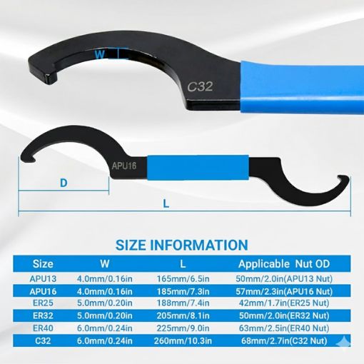 Double-ended Coilover Adjustment Spanner Wrench Set