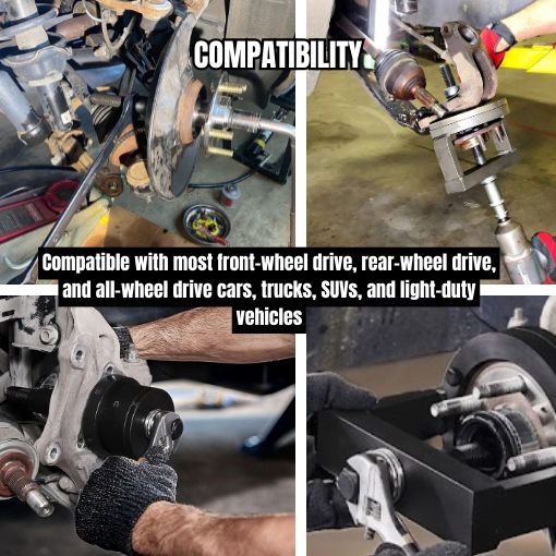 Heavy Duty Master Wheel Hub and Bearing Removal Tool Set