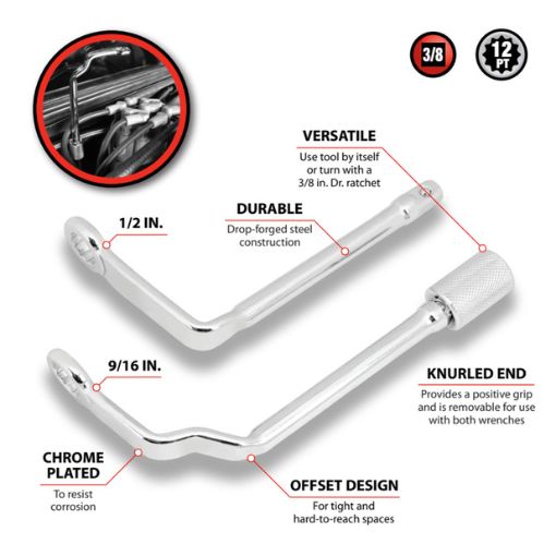 SAE Offset Distributor Clamp Wrench