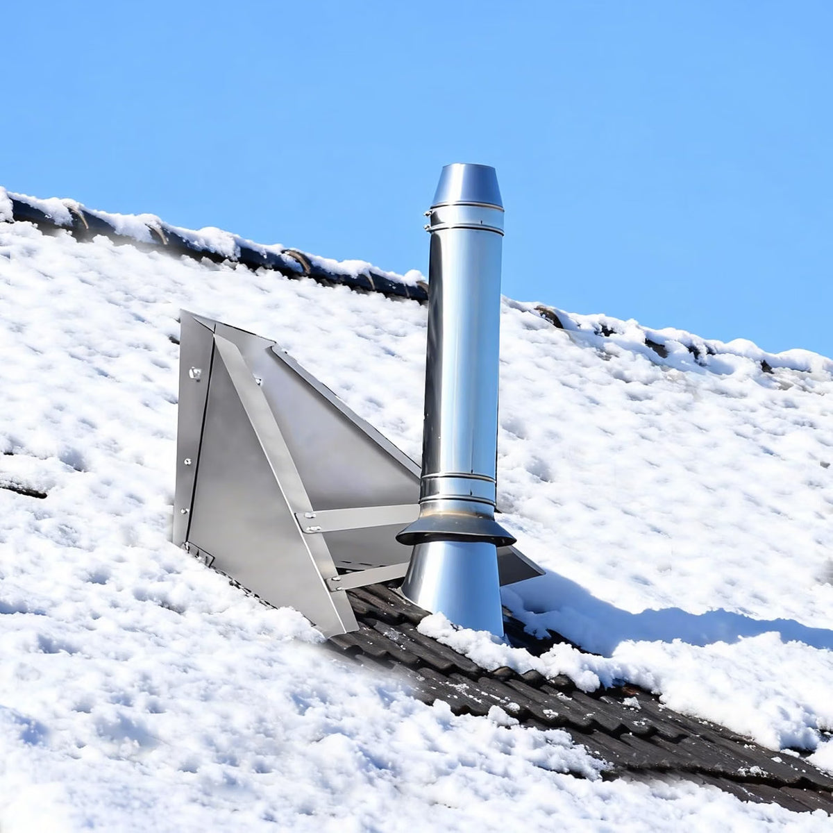 Roof Chimney Snow Splitter