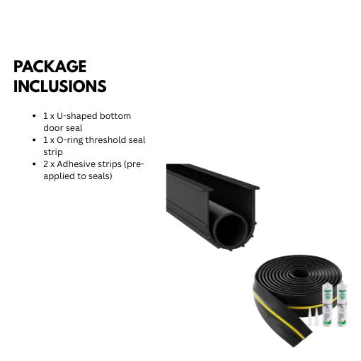 16 FT Garage Door Threshold and Bottom Seals Kit