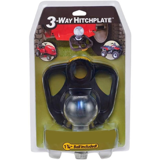 3-Way Hitch Plate with Tow Ball