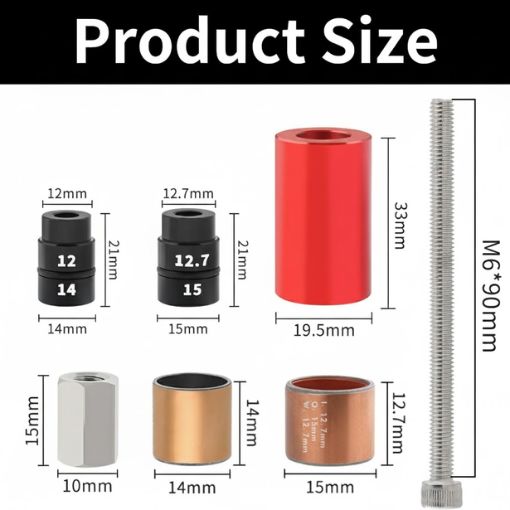 Bike Rear Shock Bushing Tool Kit
